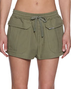 Womens Harper Shorts Khaki Relaxed Walkshorts - Khaki