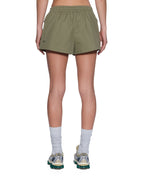Womens Harper Shorts Khaki Relaxed Walkshorts - Khaki