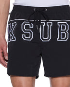 Mens Touchdown Boardshort Black Regular Walkshorts - Black