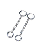 Silver Chainlink Huggies Jewellery - Silver