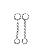 Silver Chainlink Huggies Jewellery - Silver