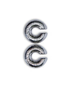 Silver Ripple Ear Cuff Jewellery - Silver