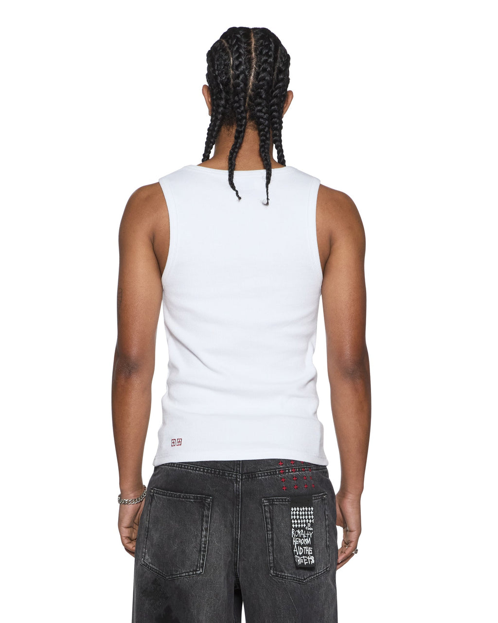 Mens Paise Debut Singlet Tru White Regular Tees - White