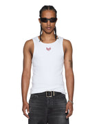 Mens Paise Debut Singlet Tru White Regular Tees - White