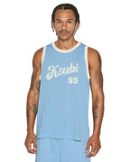 Mens Clubhouse Pick Up Singlet Blue Boxy Fashion Tops - Blue