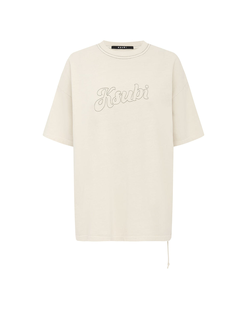 Womens Sketch Oh G Tee Slice Ecru Oversized Tees - Beige
