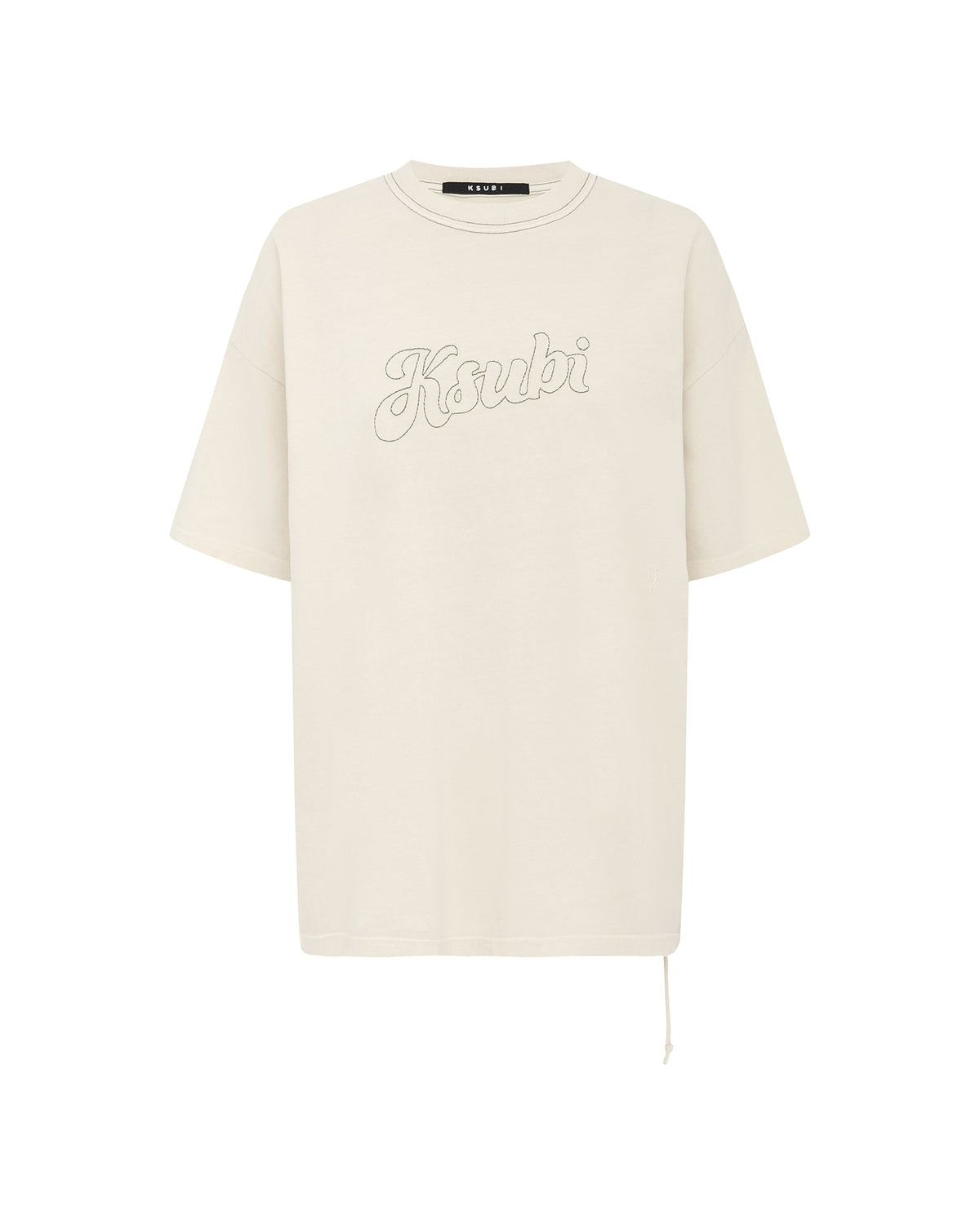 Womens Sketch Oh G Tee Slice Ecru Oversized Tees - Beige