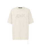 Womens Sketch Oh G Tee Slice Ecru Oversized Tees - Beige