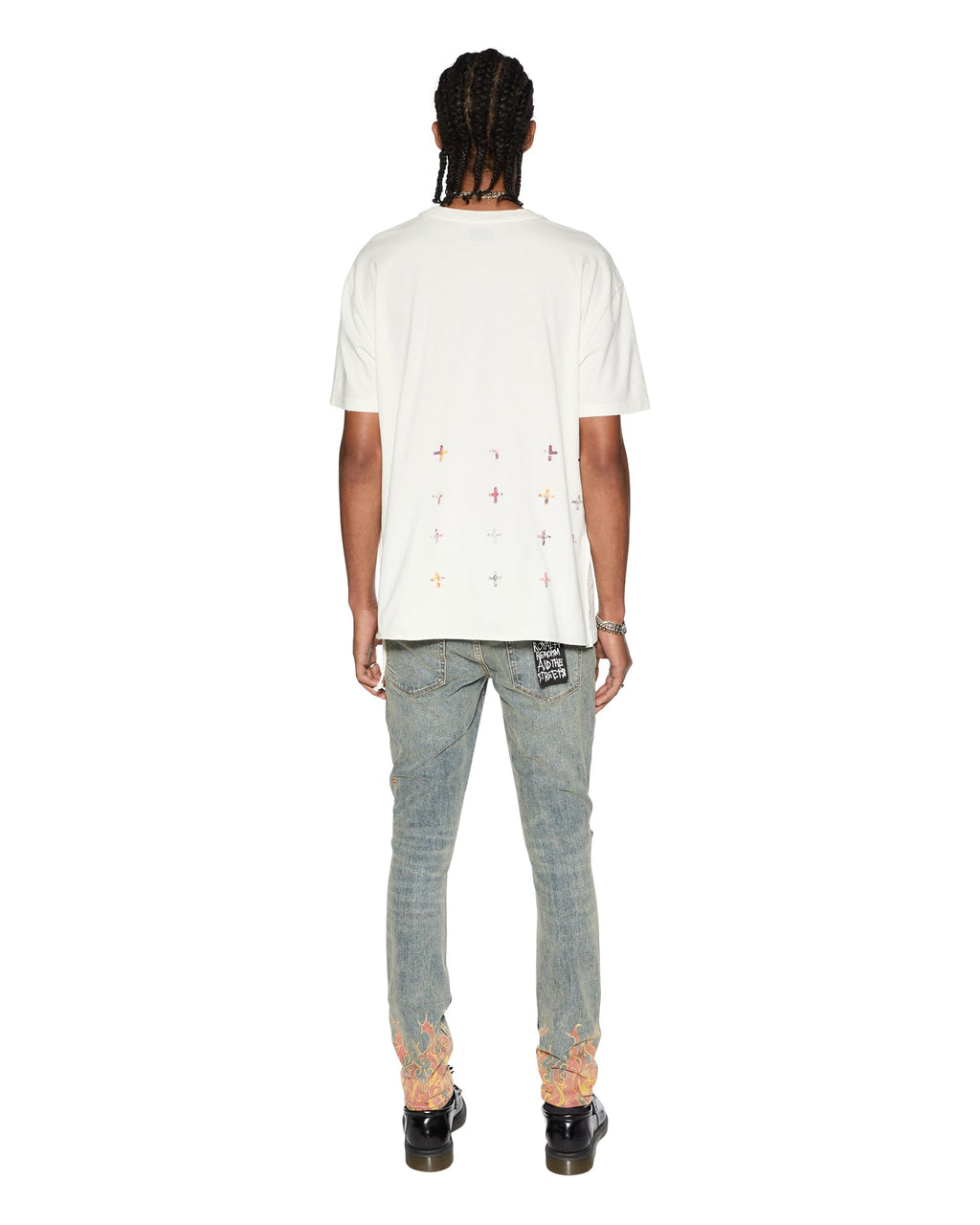 Mens Sketch Biggie Ss Tee Bone Oversized Tees - Beige
