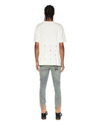 Mens Sketch Biggie Ss Tee Bone Oversized Tees - Beige