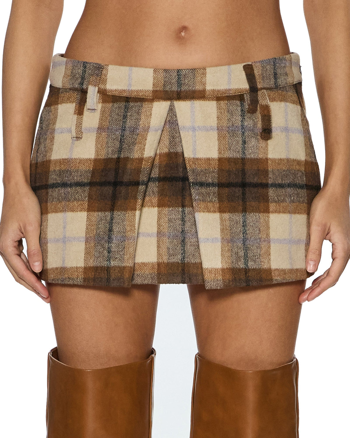 Womens Addison Skirt Plaid Regular Skirts - Multi Colour