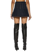 Womens Hera Mini Skirt Zenith Pop Relaxed Skirts - Denim