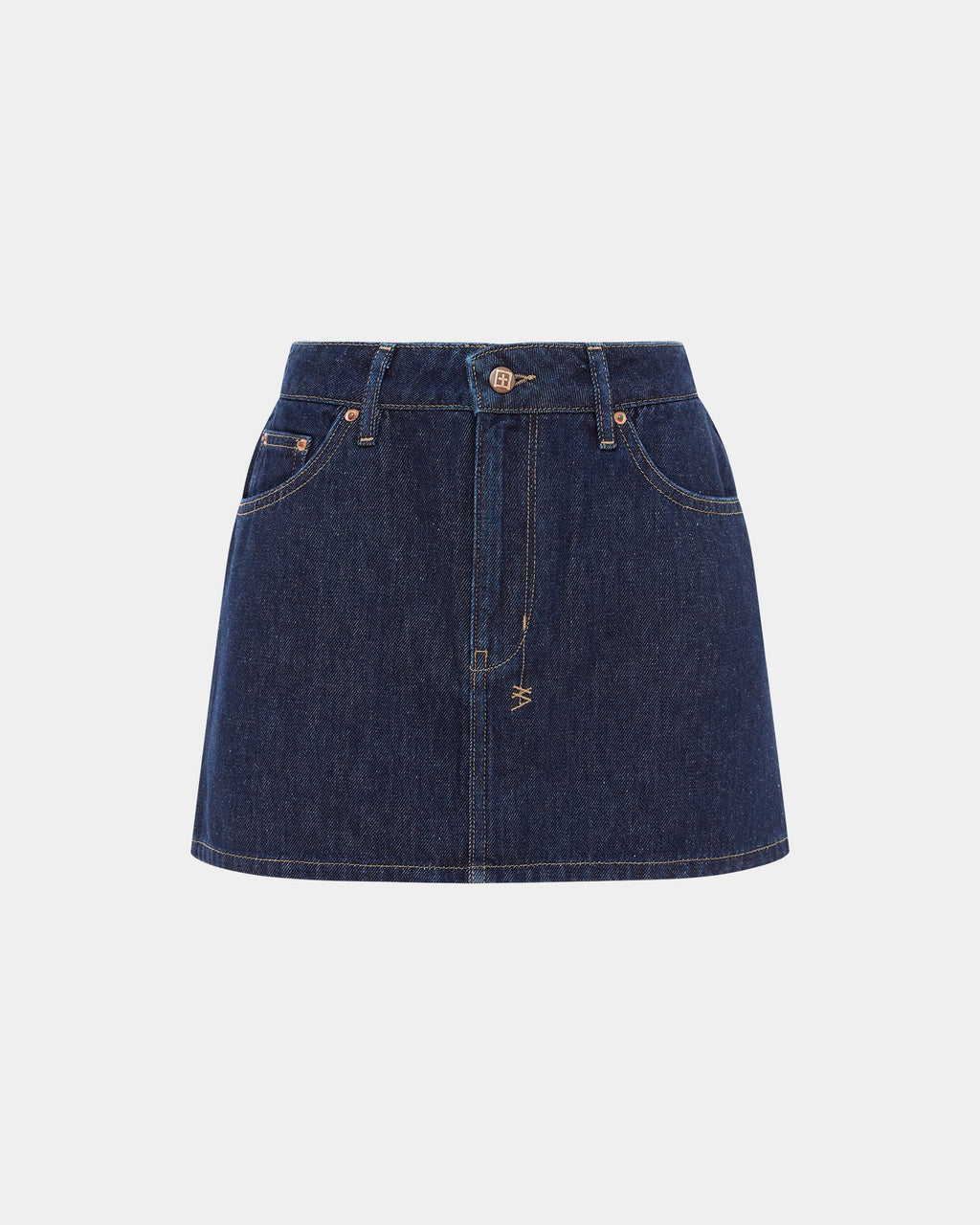 Womens Low Rider Mini Legacy Baggy Skirts - Denim