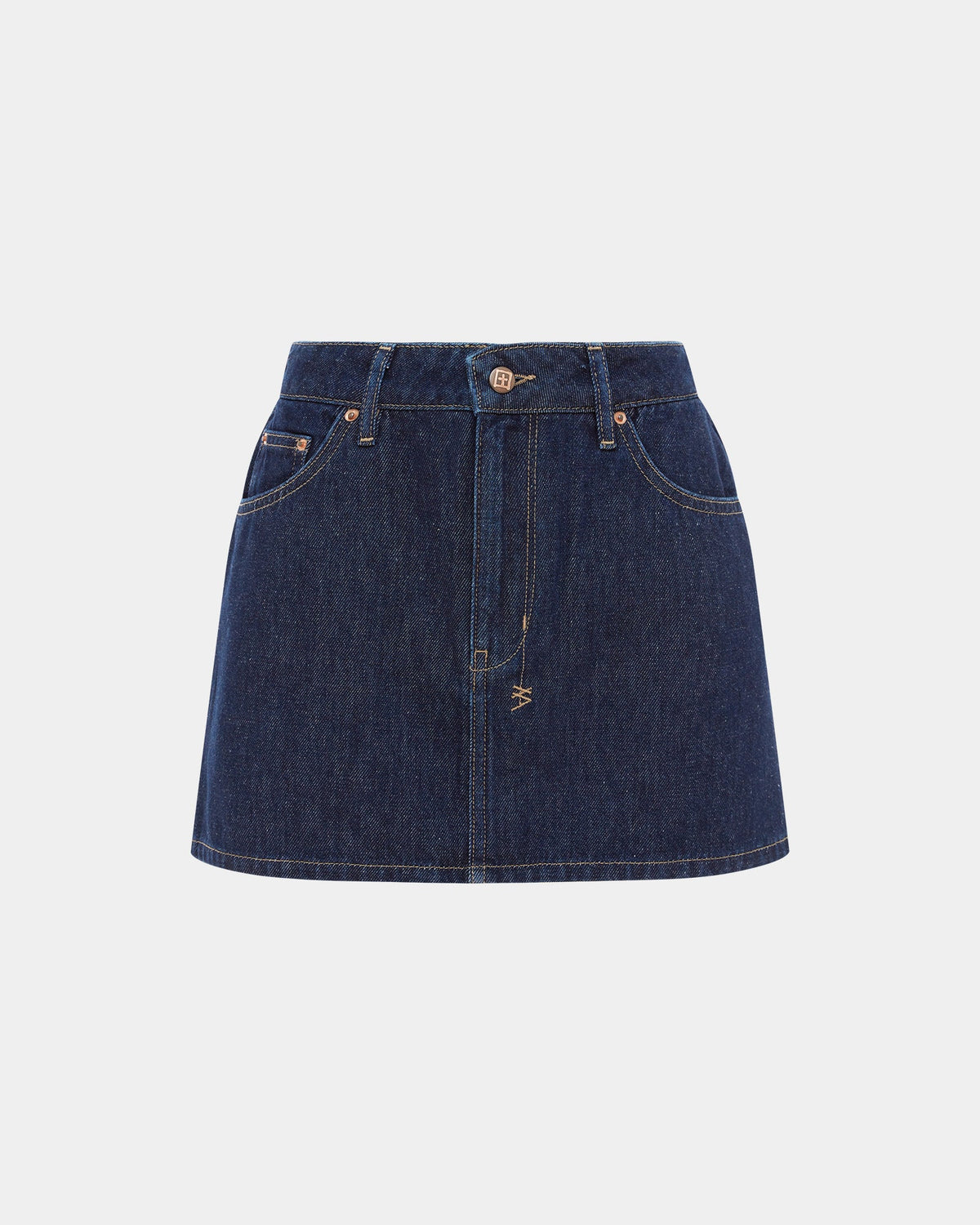 Womens Low Rider Mini Legacy Baggy Skirts - Denim