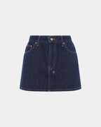 Womens Low Rider Mini Legacy Baggy Skirts - Denim