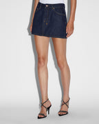 Womens Low Rider Mini Legacy Baggy Skirts - Denim