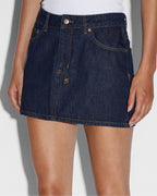 Womens Low Rider Mini Legacy Baggy Skirts - Denim