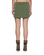 Womens Origin Trakskirt Spliced Camo Hash Slim Skirts - Green