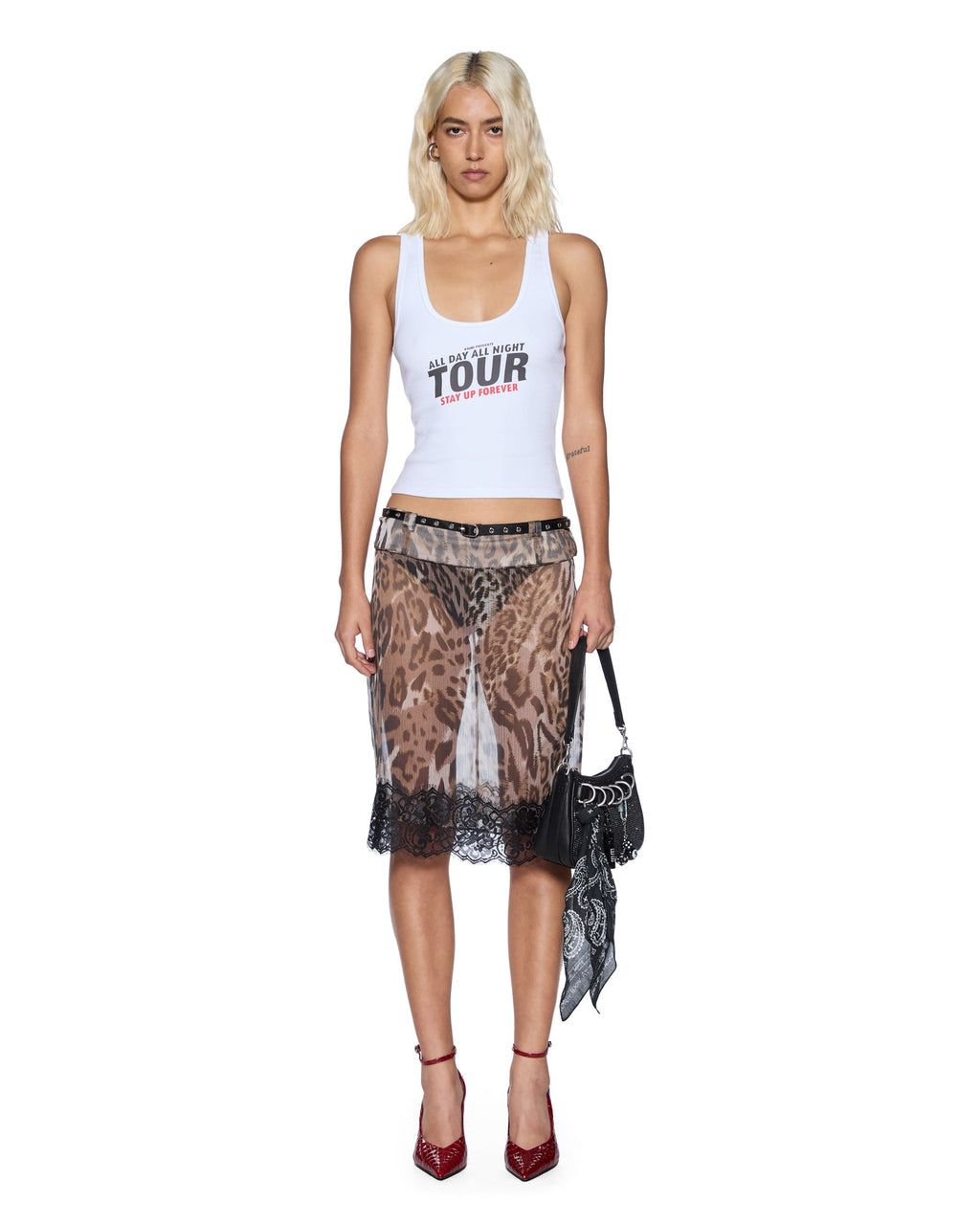 Womens Mara Midi Skirt Wild Straight Skirts - Brown