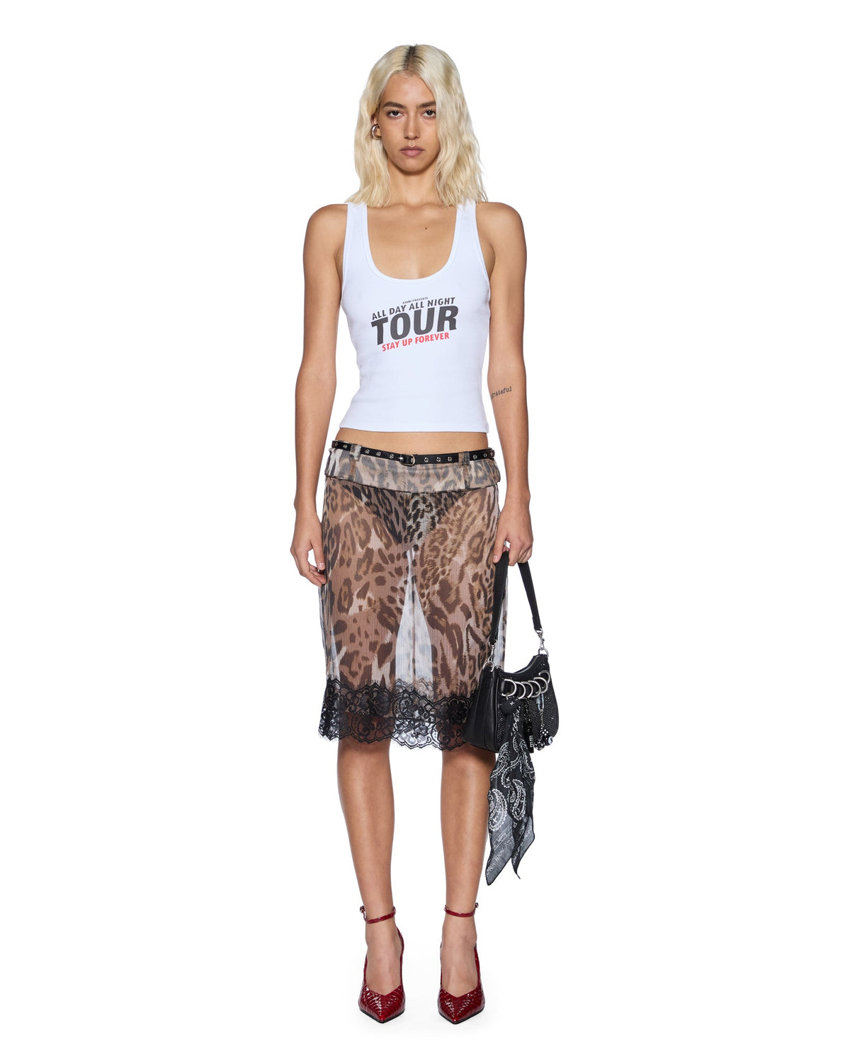 Womens Mara Midi Skirt Wild Straight Skirts - Brown