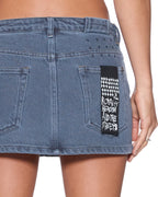 Womens Micro Mini Skirt Exposed Mirage Regular Skirts - Blue