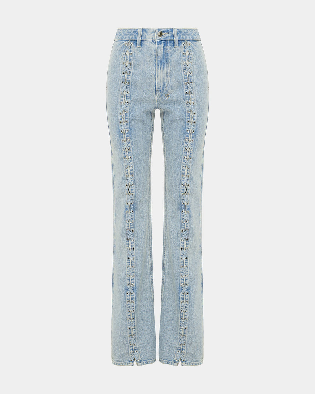 Womens Soho Dove Laced Flare Denim Jeans - Denim