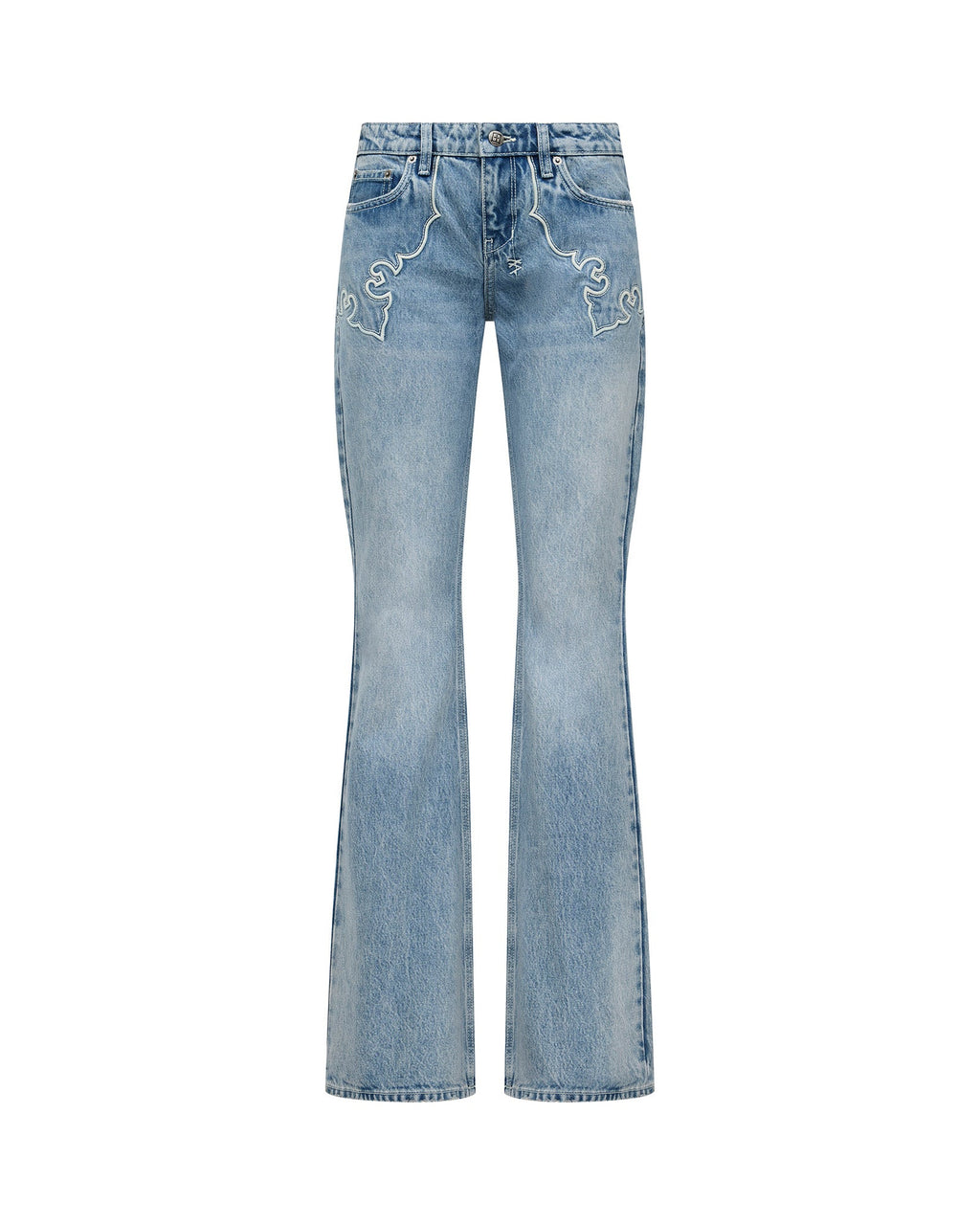 Womens Soho Lo Jean Krystal Western Slim Denim Jeans - Denim