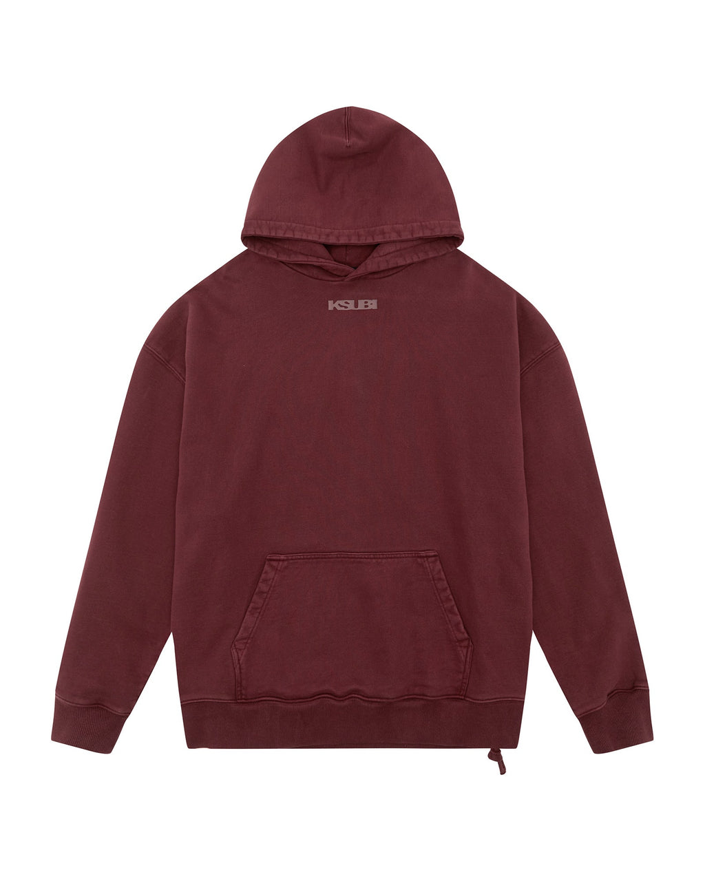 Mens Sott Ekcess Hoodie Ox Oversized Fleece - Burgundy
