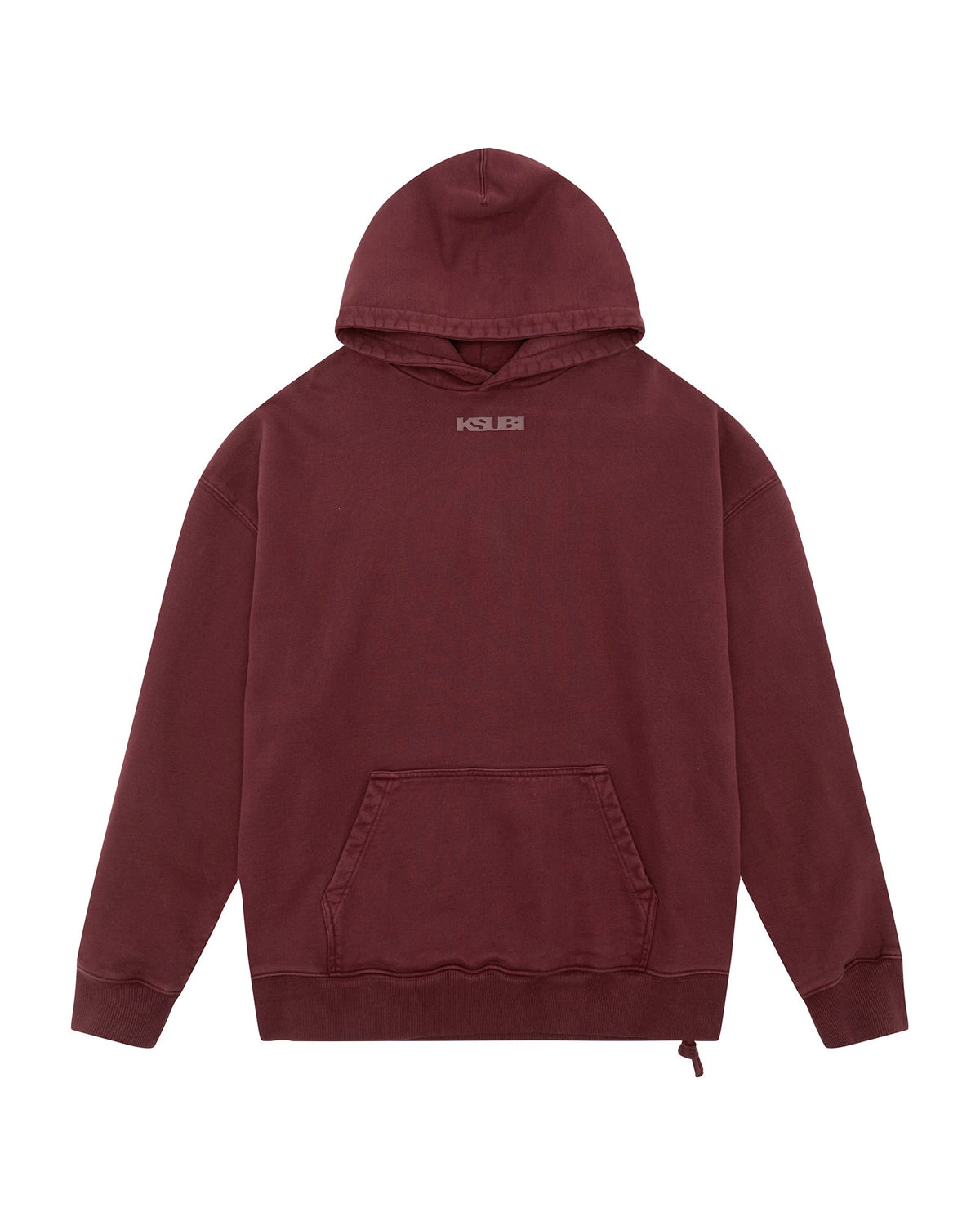 Mens Sott Ekcess Hoodie Ox Oversized Fleece - Burgundy