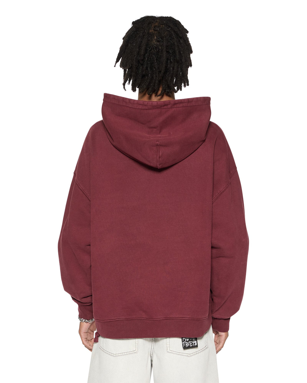 Mens Sott Ekcess Hoodie Ox Oversized Fleece - Burgundy
