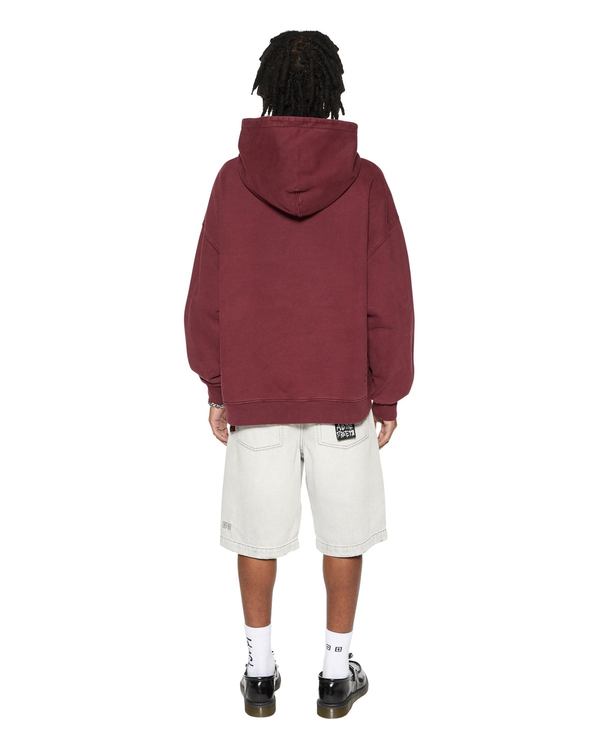 Mens Sott Ekcess Hoodie Ox Oversized Fleece - Burgundy
