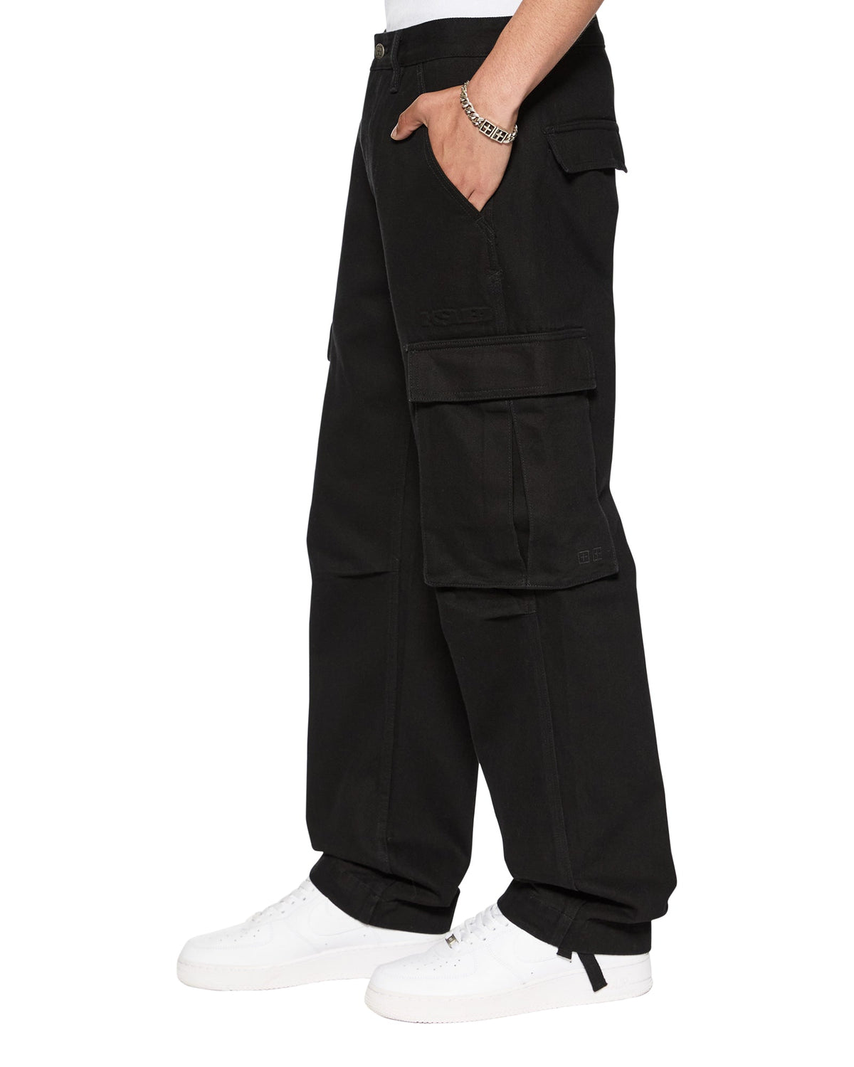 Mens Sott Fugitive Cargo Pant Jet Black Relaxed Pants - Black