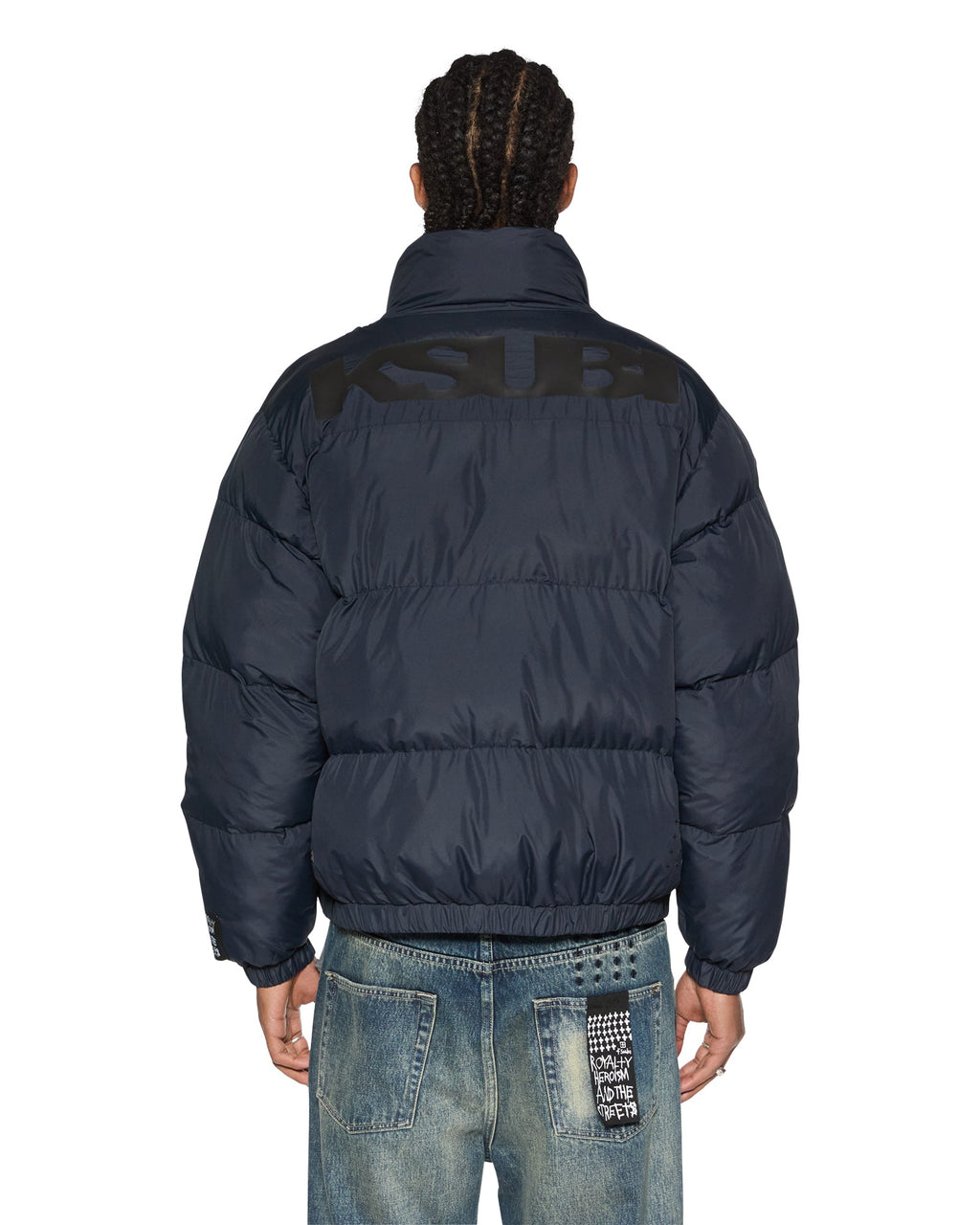 Mens Sott Puffer Jacket Navy Relaxed Jackets - Navy