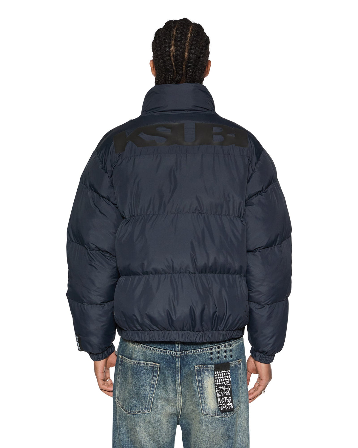 Mens Sott Puffer Jacket Navy Relaxed Jackets - Navy