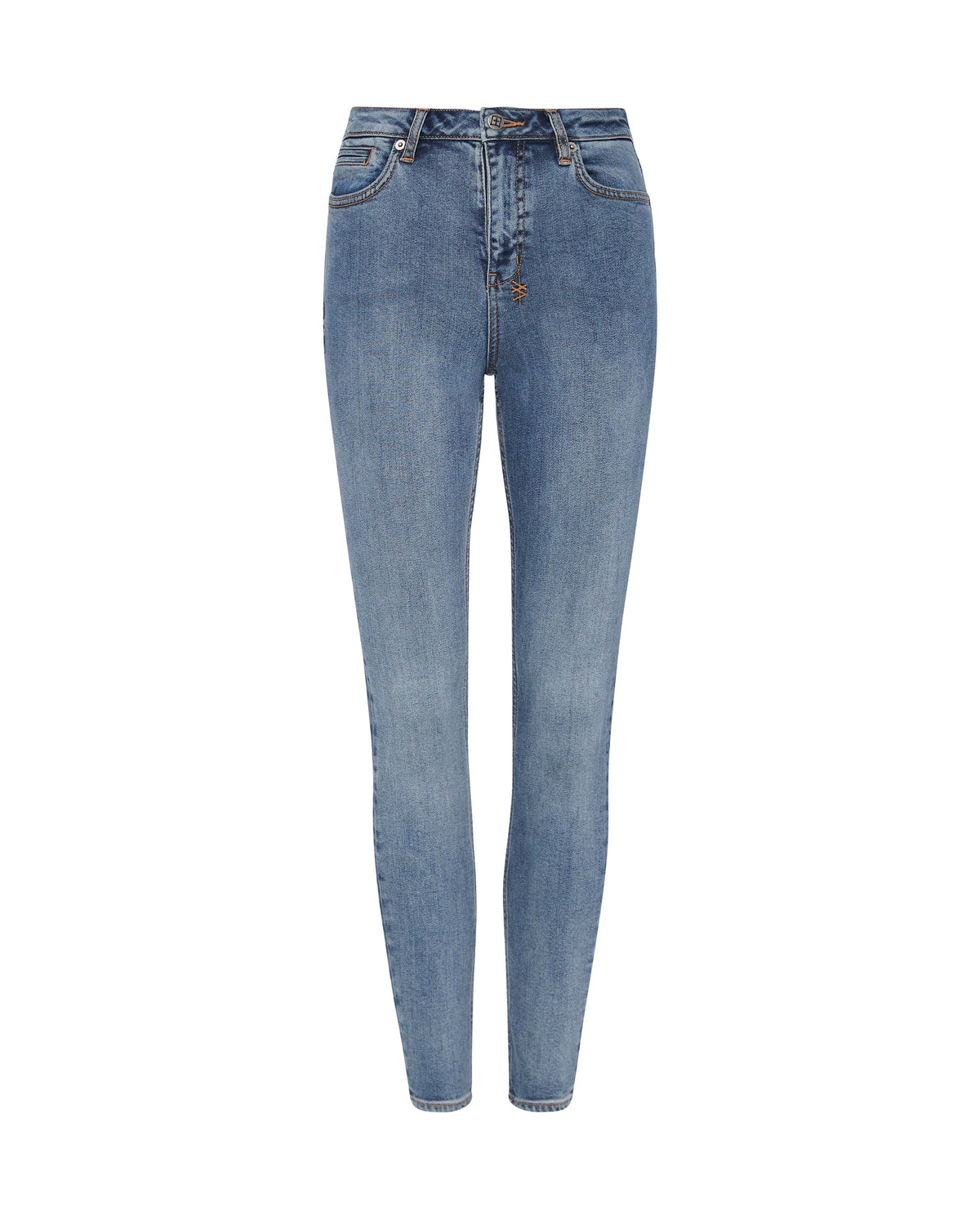 Womens Spray On True Vintage Skinny Denim Jeans - Denim