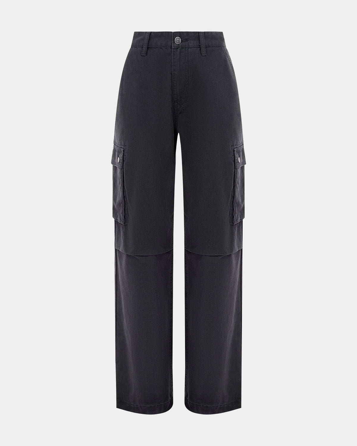Womens Squad Cargo Charcoal Pants - Grey