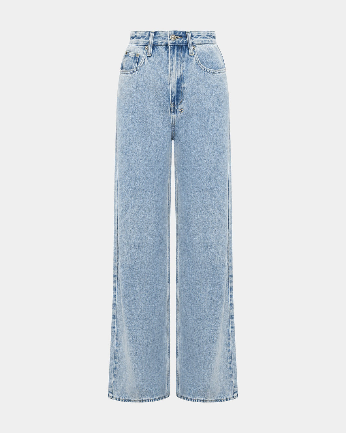 Womens Strider Authentik Wide Denim Jeans - Denim