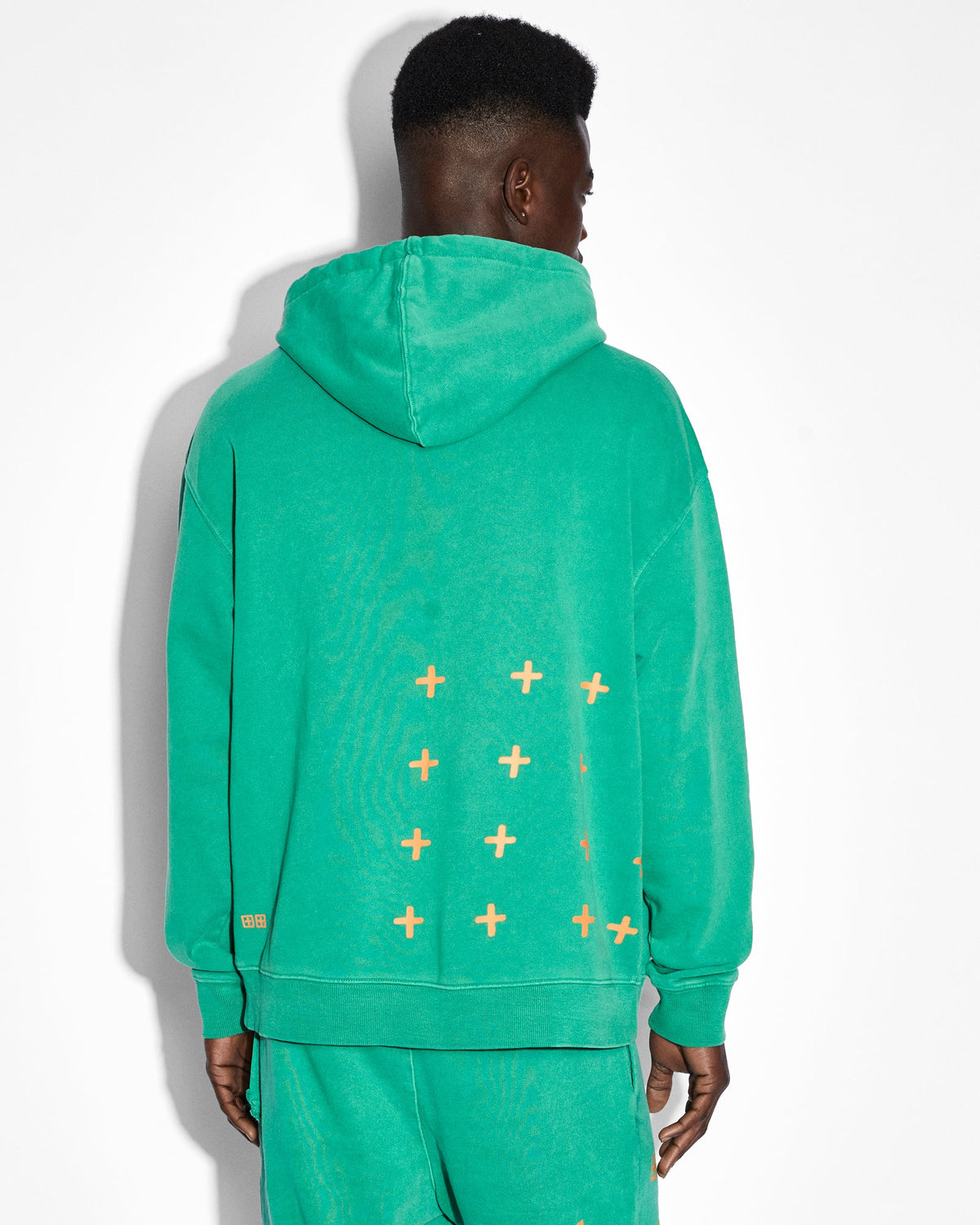 Mens Life Biggie Hoodie Cali Oversized Fleece - Green