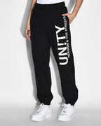 Womens Unity Zip Trax Black Relaxed Pants - Black