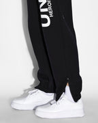 Womens Unity Zip Trax Black Relaxed Pants - Black
