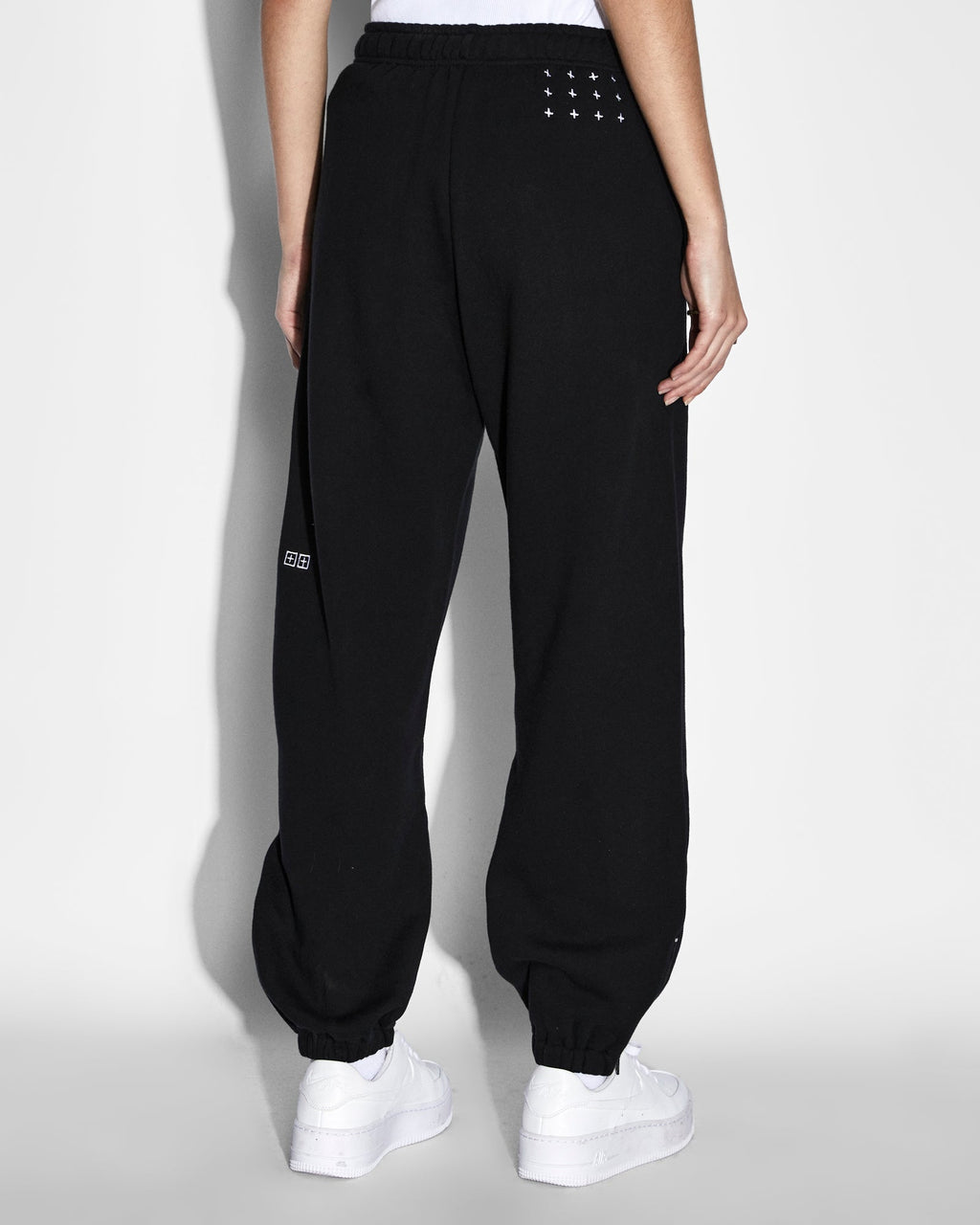 Womens Unity Zip Trax Black Relaxed Pants - Black
