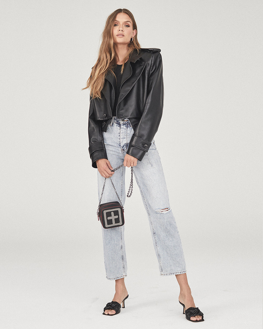Womens Brooklyn Jean Skream Trashed Straight Denim Jeans - Denim