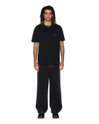 Mens All Day Biggie Ss Tee Red Oversized Tees - Black