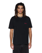 Mens All Day Biggie Ss Tee Red Oversized Tees - Black