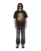 Mens Ascension Ekcess Tee Faded Black Oversized Tees - Grey