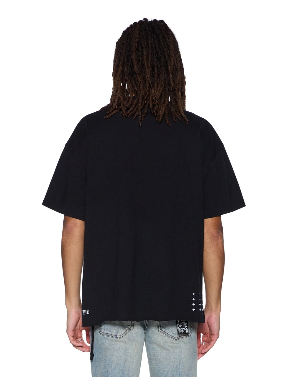 Mens Plated Ekcess Ss Tee Jet Black Oversized Tees - Black
