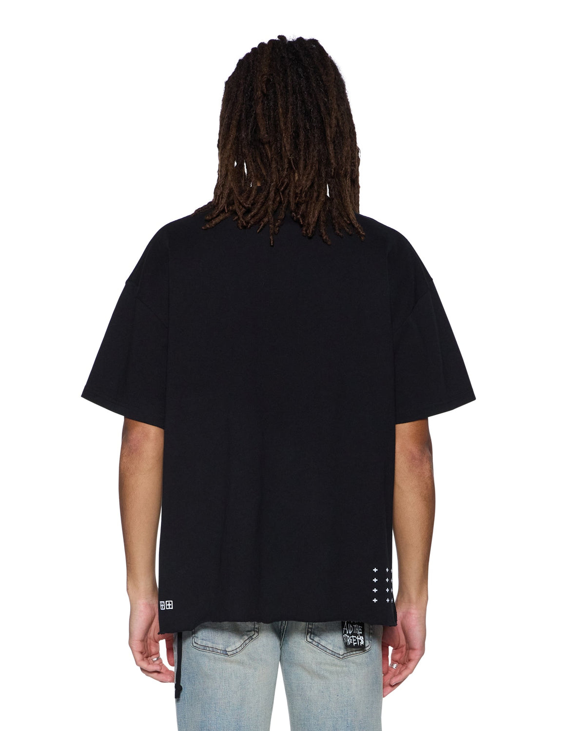 Mens Plated Ekcess Ss Tee Jet Black Oversized Tees - Black