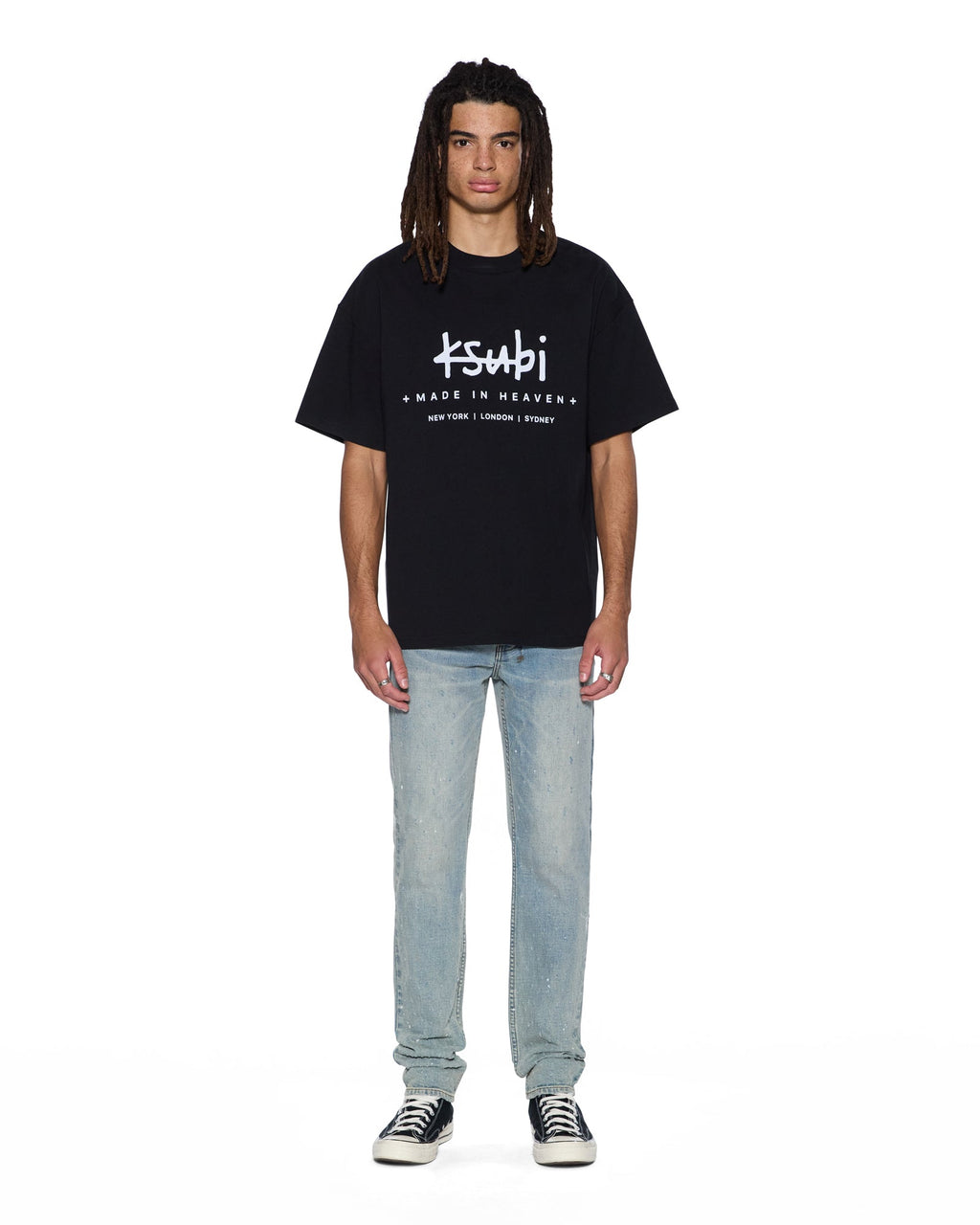 Mens Plated Ekcess Ss Tee Jet Black Oversized Tees - Black