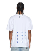 Mens 4x4 Biggie Ss Tee Tru White/blue Oversized Tees - White