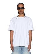 Mens 4x4 Biggie Ss Tee Tru White/blue Oversized Tees - White